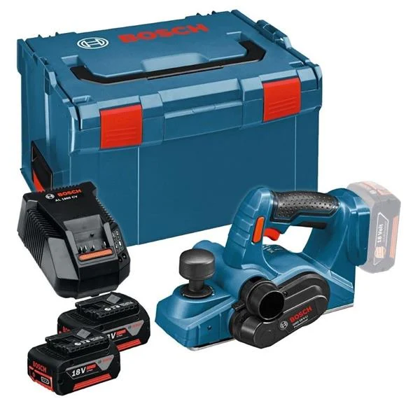 BoschGHO18V-LI – Professional 18v Planer – 2×5.0Ah Batteries/Charger in L-BOXX – 06015A0373