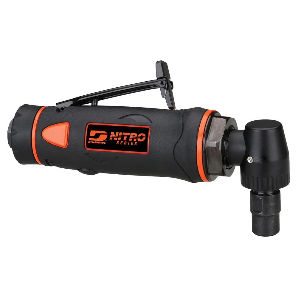 Dynabrade .5 hp Right Angle Die Grinder, 14,000 RPM, Rear Exhaust, 1/4″ Collet