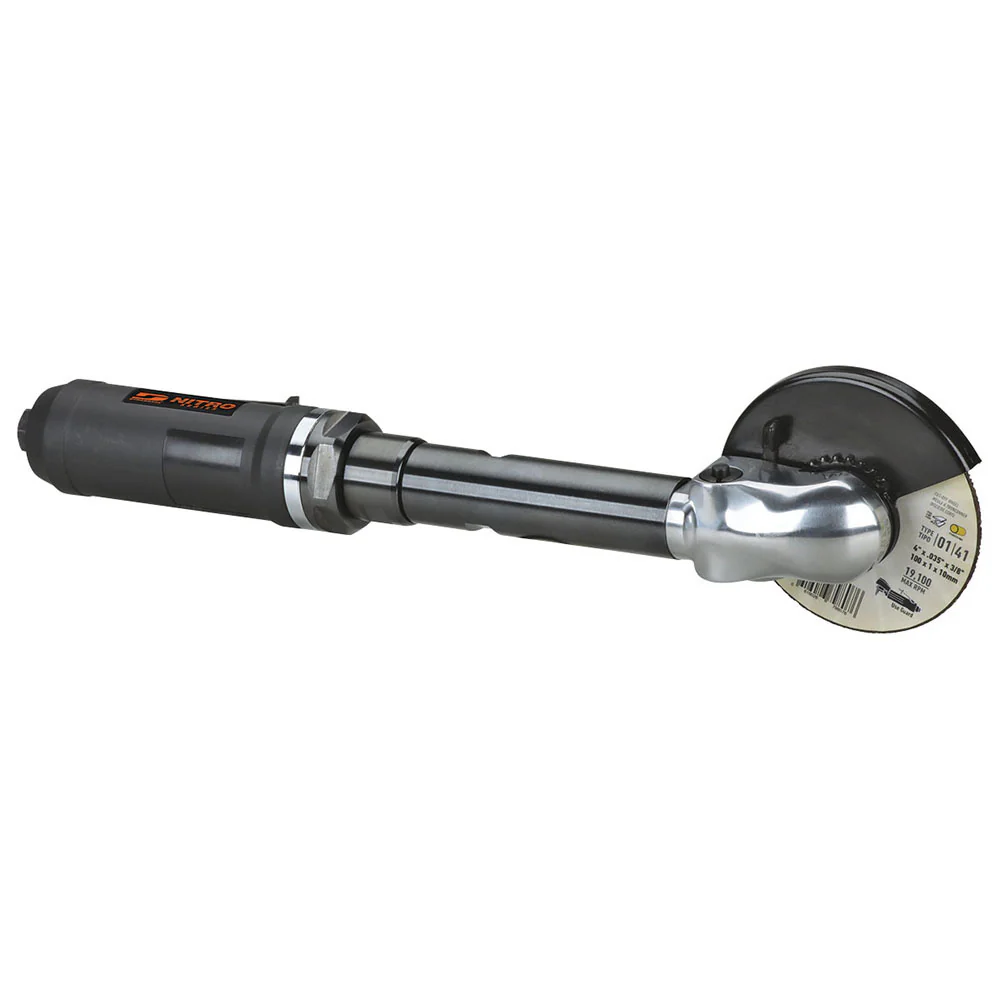 Dynabrade 4″ Dia. Extension Cut-Off Tool, Right Angle, 14,000 RPM, 3/8″-24 Spindle, Rear Exhaust