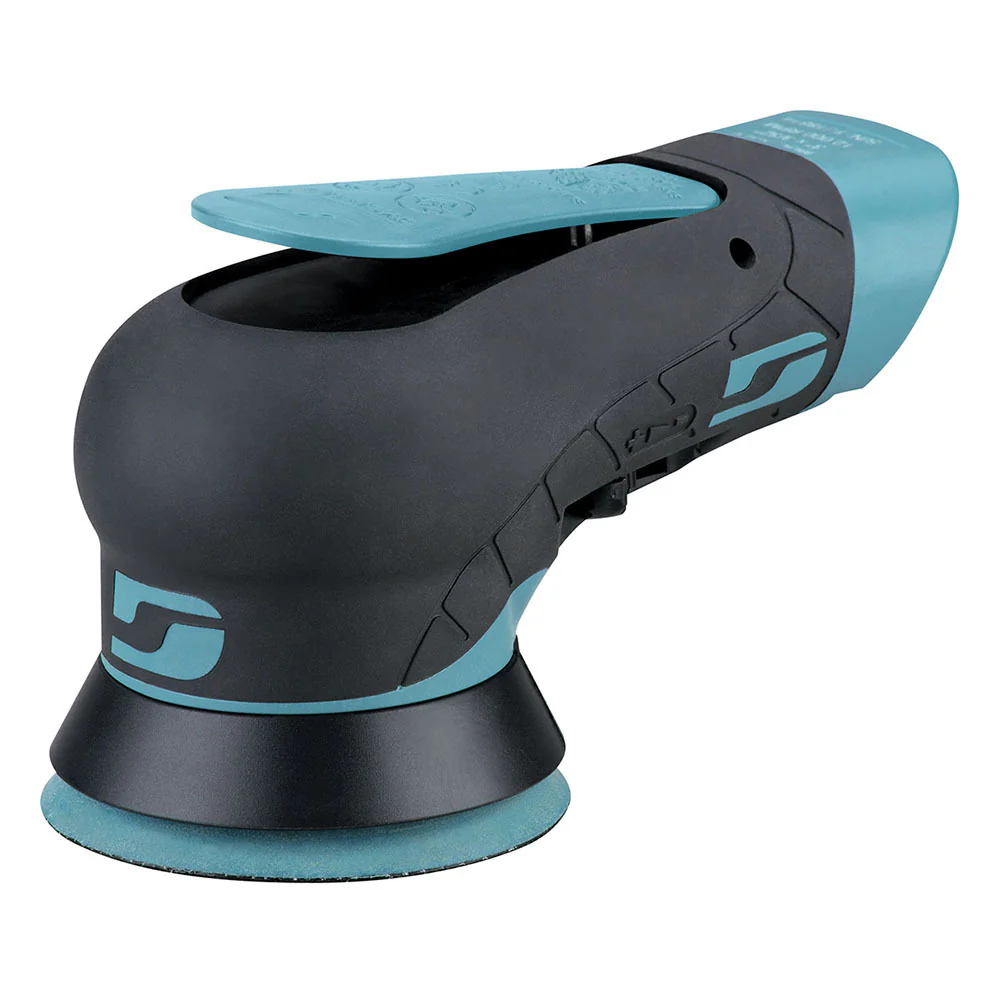 Dynabrade 3″ (76 mm) Dia. Non-Vacuum Dynorbital Mini Extreme Random Orbital Sander, .1 hp, 12,000 RPExhaust, Hook Pad
