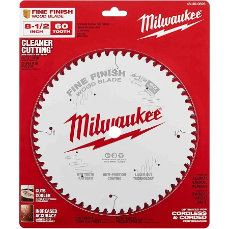 Milwaukee 8-1/4″ x 60T Finishing Blade