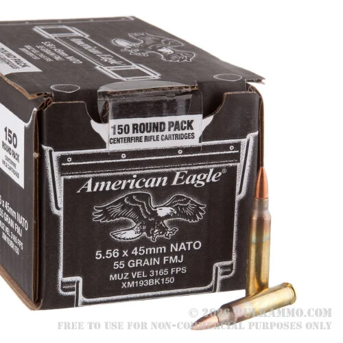 600 Rounds of 5.56x45 Ammo by Federal American Eagle -55 Grain FMJ