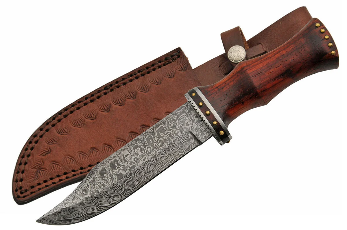 11″ Hand Forged Damascus Bowie Knife