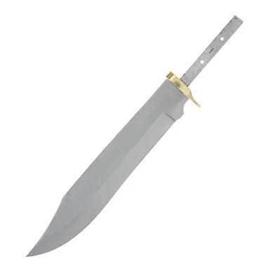 11-inch Carbon Steel Bowie Blade Blank Push Tang for Custom Knives BL614
