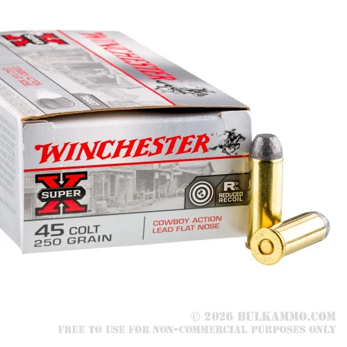 500Rounds of .45 Long-Colt Ammo by Winchester - 250gr LFN