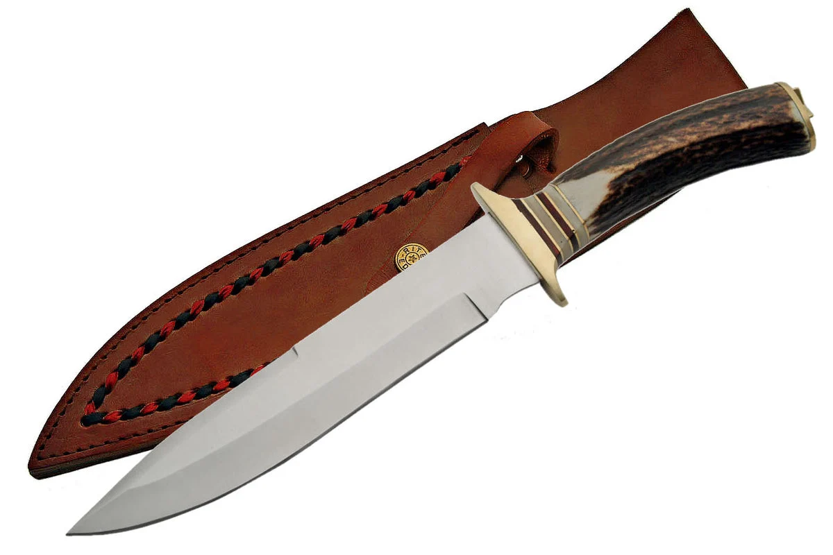 13″ Steel Stag Frontiersman Hunter Fixed Blade Knife (SS-7006)