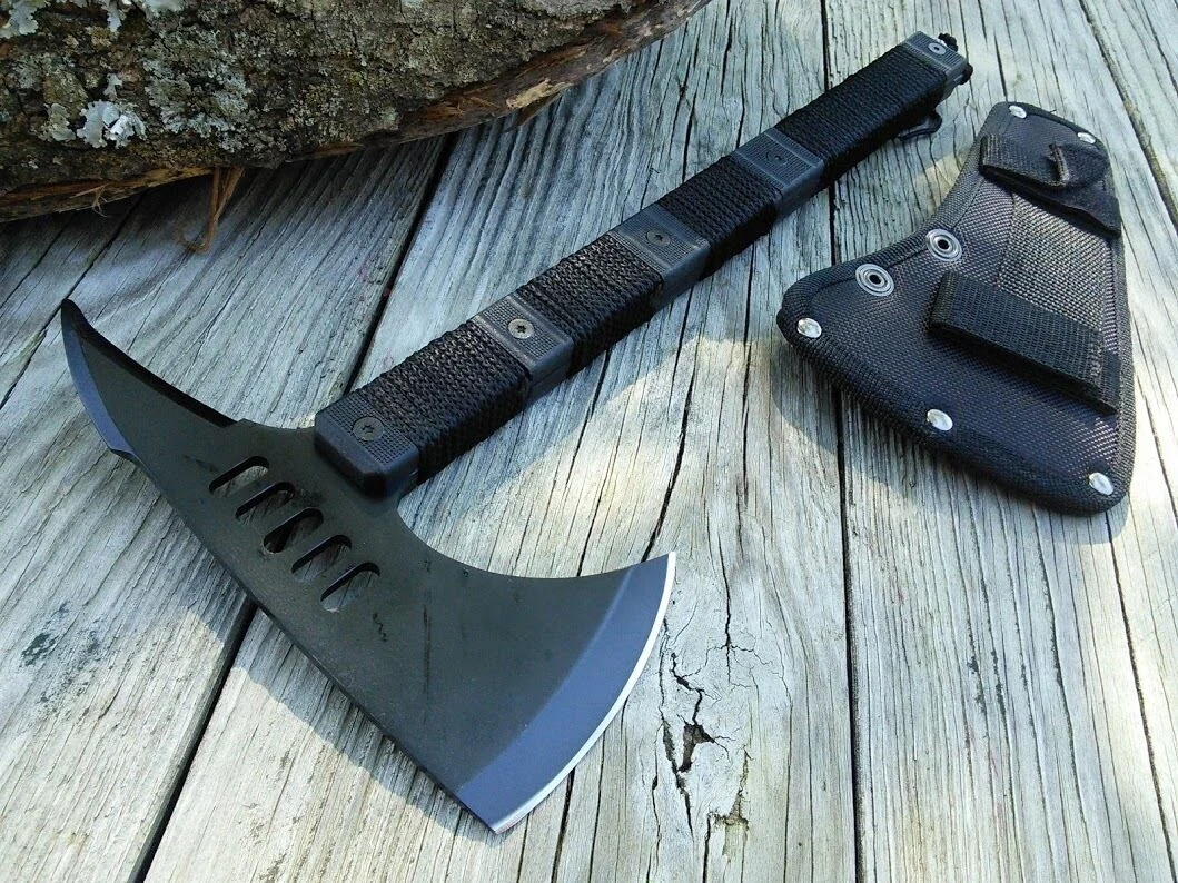 14″ Zombie Killer Black Tomahawk Tactical Hiking Hatchet Throwing Axe
