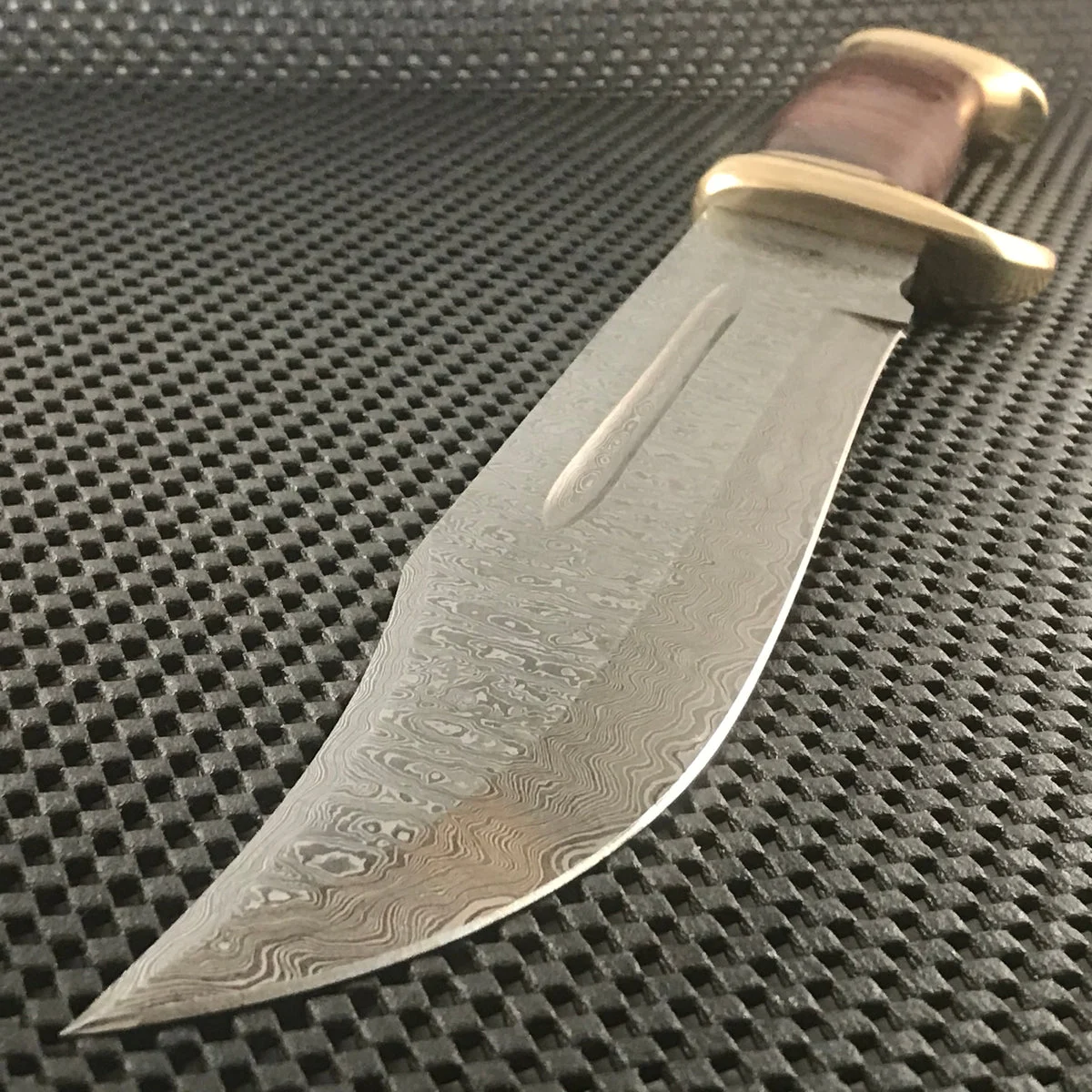 15″ Custom Handmade Damascus Steel Bowie Knife