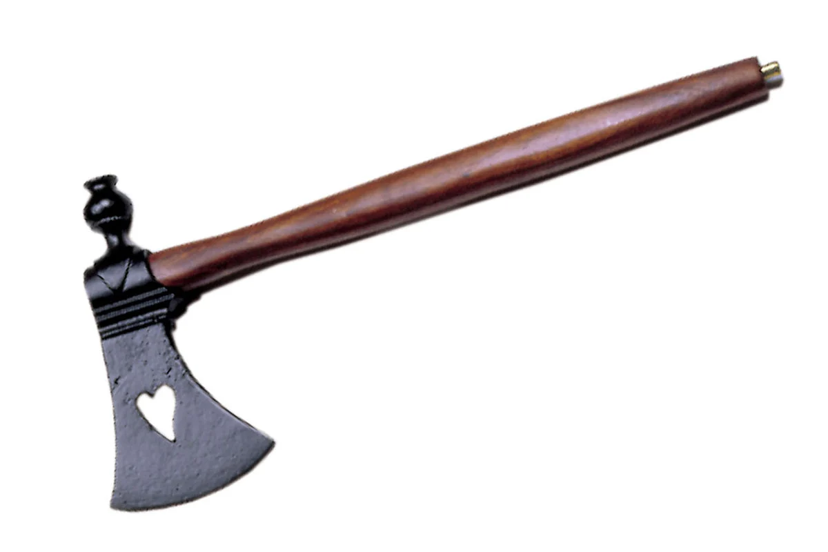 15″ Single Hand Tomahawk Axe w/ Peace Pipe