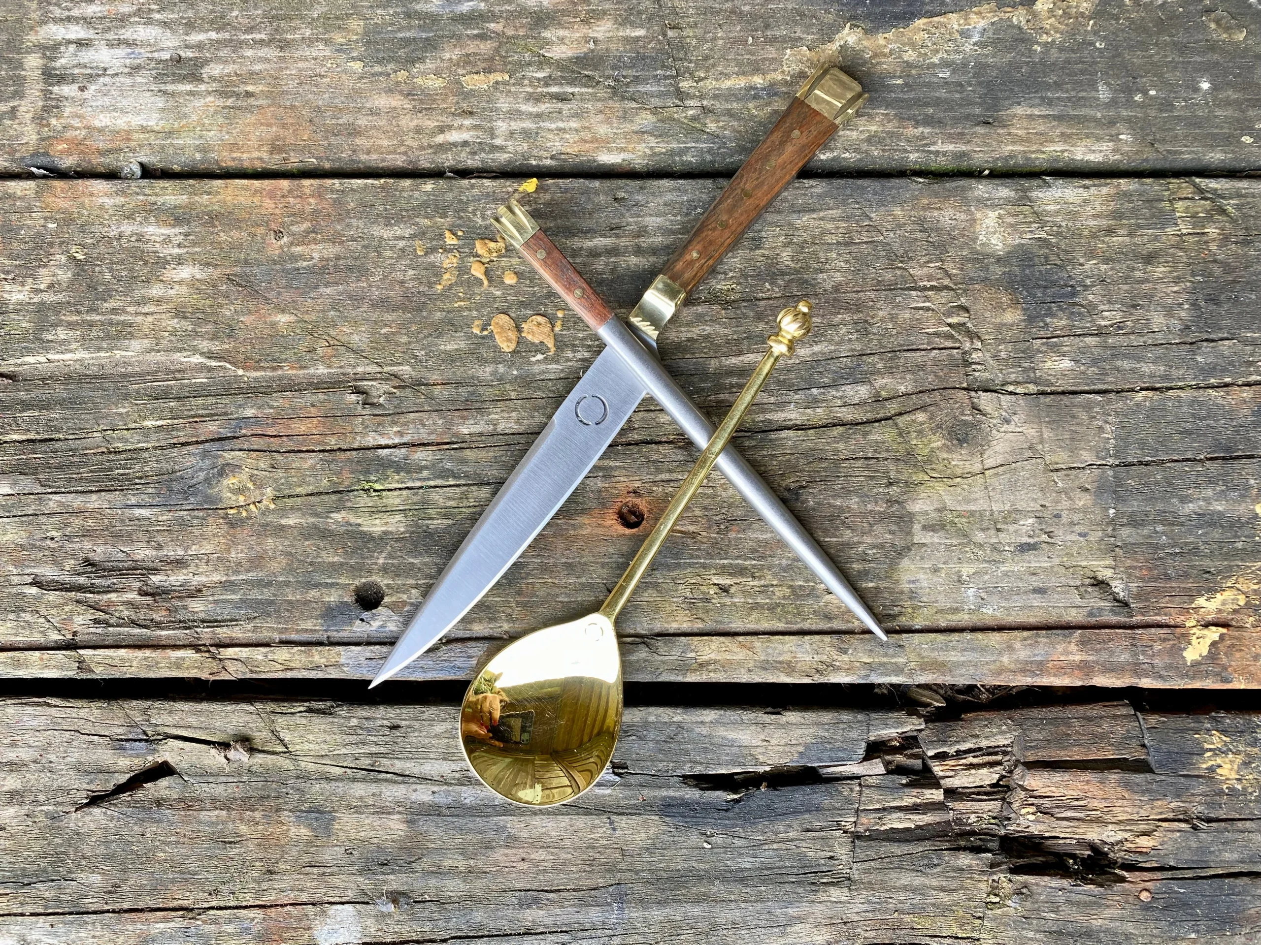 15thC Medieval 3 piece eating set