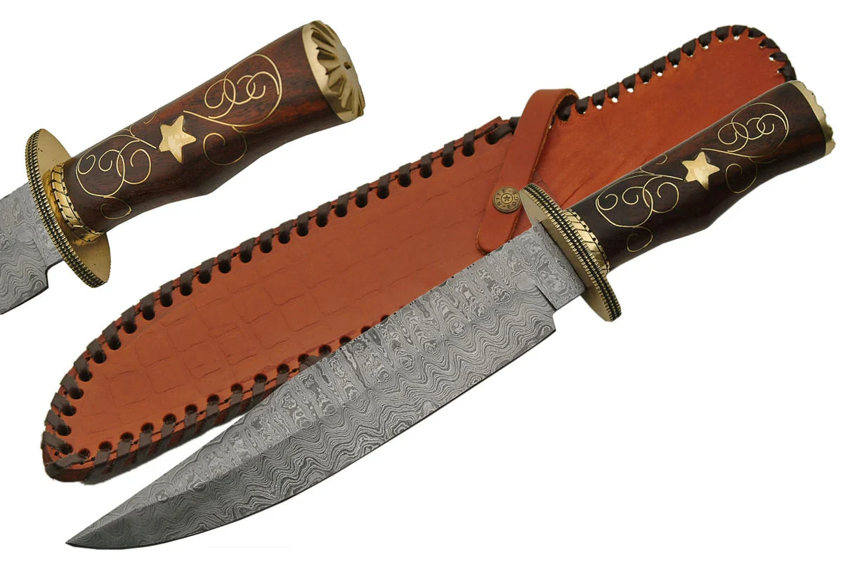 16″ Handmade Custom Damascus Steel Hunting Knife