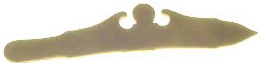Side Plate – English Rifle/Fowler – Brass