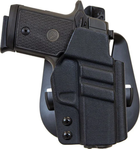 1791 Gunleather Tactical Kydex Outside Waistband Black Kydex Paddle Fits Sig P365