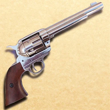 1873 Cavalry Single Action Old West Revolver – Nickel Finish
