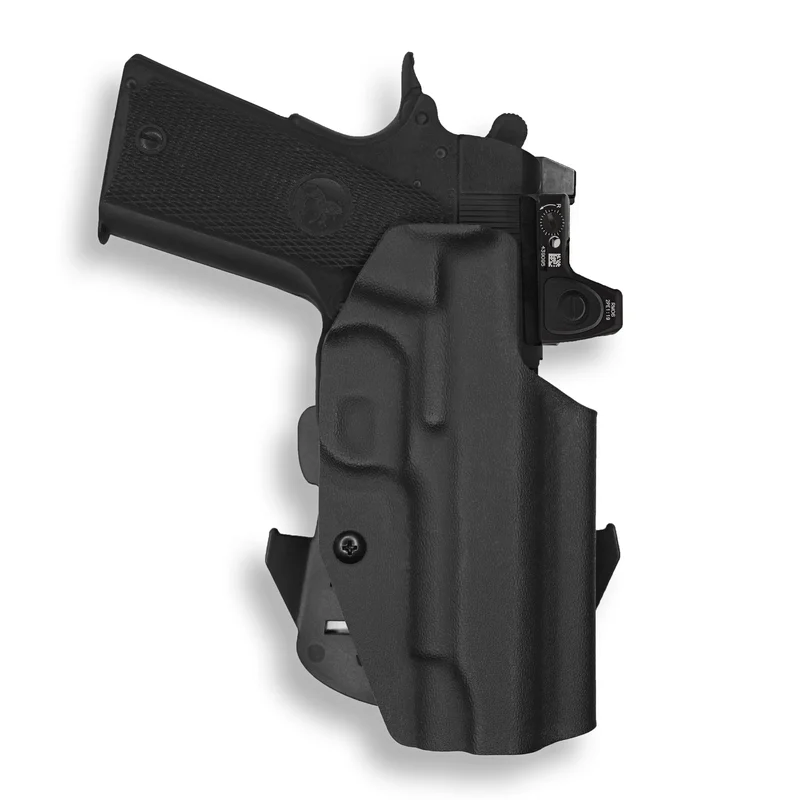 1911 4″ Commander 45ACP No Rail Only Red Dot Optic Cut OWB Holster