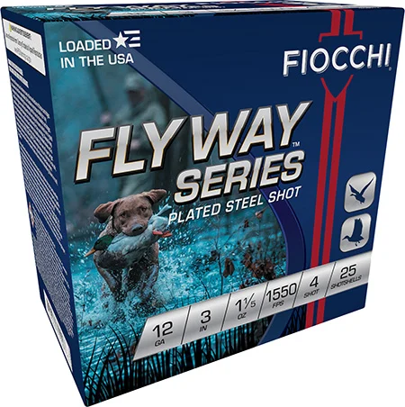 Fiocchi 123ST154 Flyway12Gauge 3″ 1 1/5oz 4Shot 25 Per Box/10 Case
