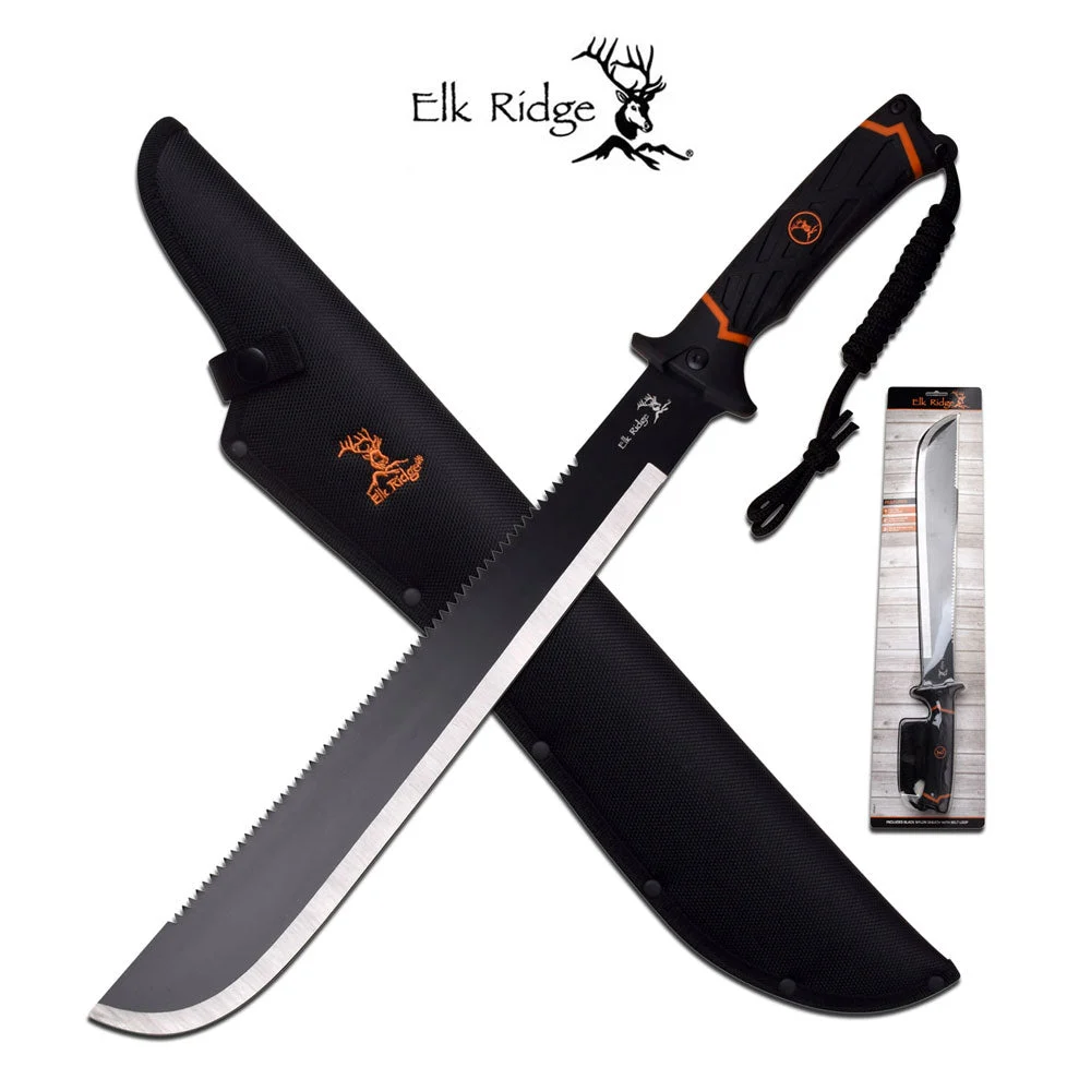 21.5″ Elk Ridge Sawback Heavy Duty Machete For Sale (ER-921)