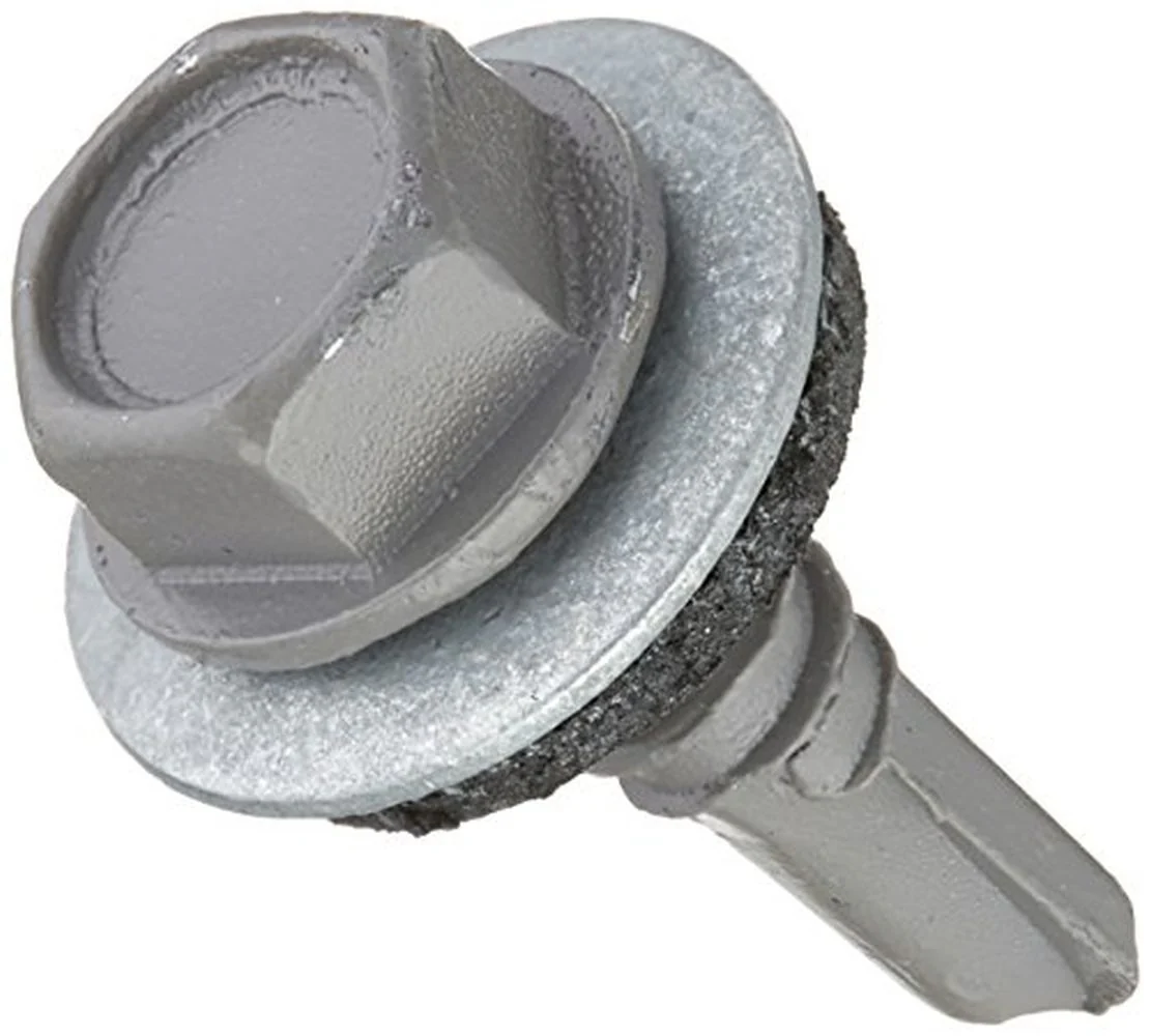 Teks 21408 #12×3/4 Hex Drive Washer Head Climacoat Steel Metal Screws, 90/Box