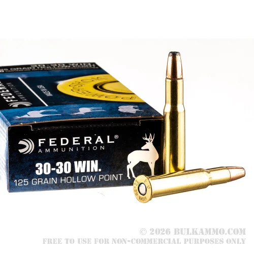 200 Rounds of 30-30 Win Ammo by Federal - 125gr HP