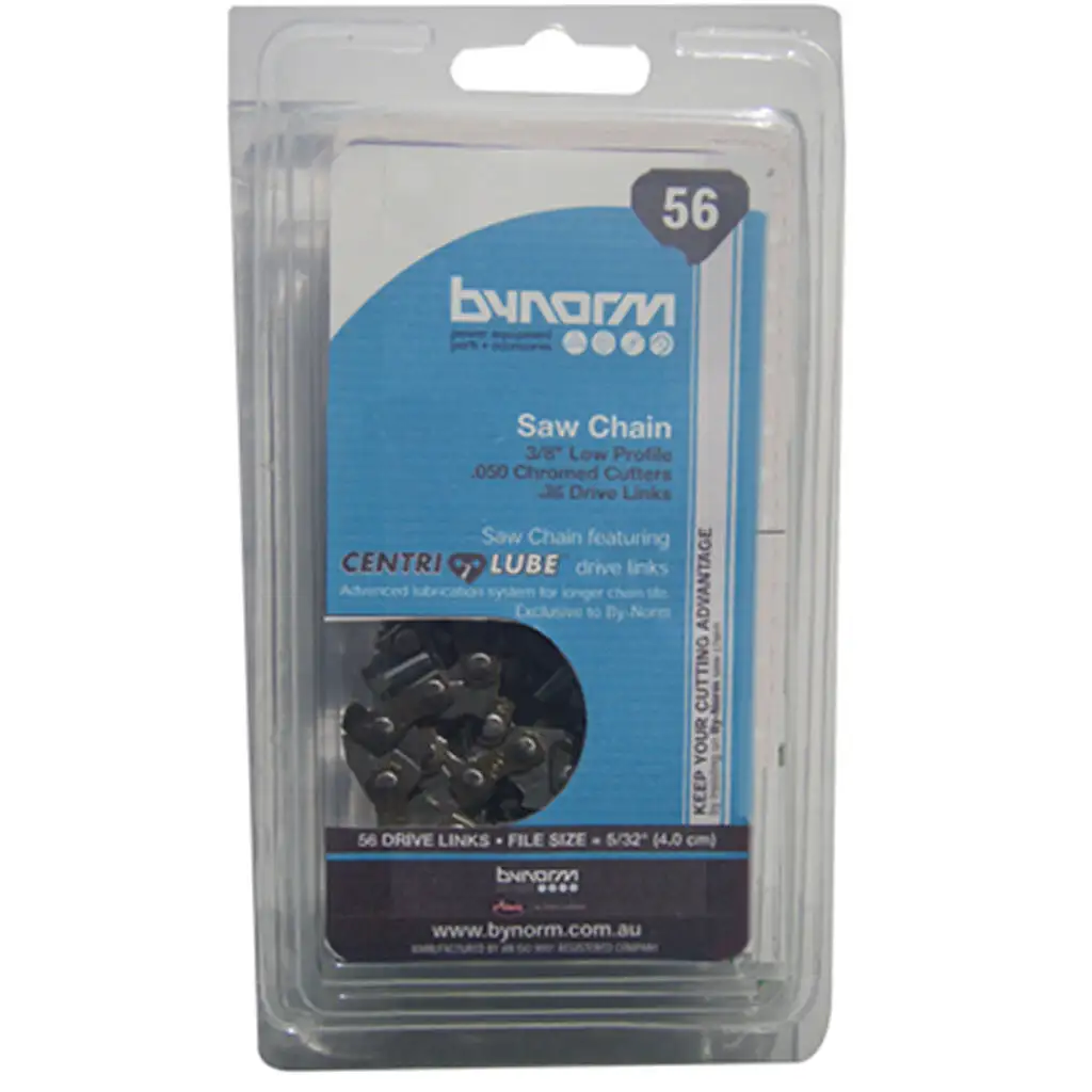 Bynorm Chainsaw Chain 3/8″ Low Profile .050″ 56 Drive Links