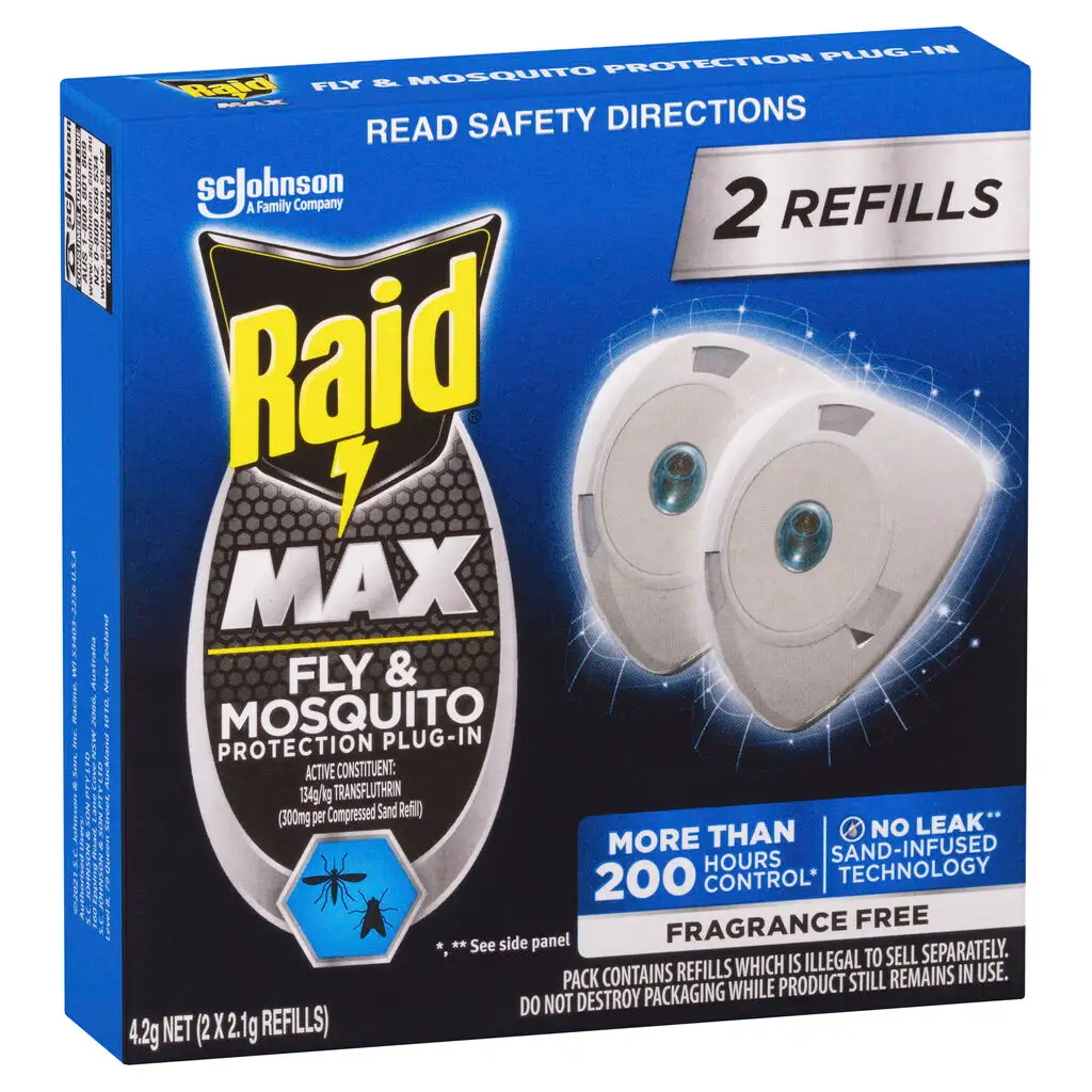 Raid MAX Fly & Mosquito Indoor Protection Plug In Refill 4.2g