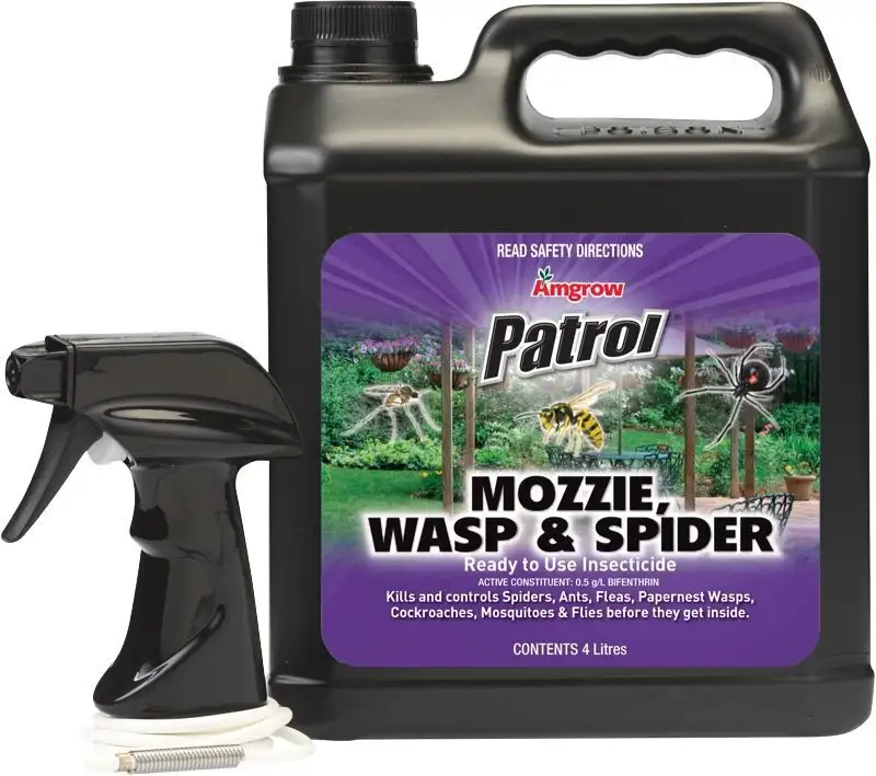 Amgrow Patrol Mosquito Wasp & Spider Insecticide 4L
