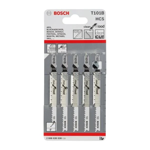 BoschT101B – Clean For Wood Jigsaw Blade – 2608630030