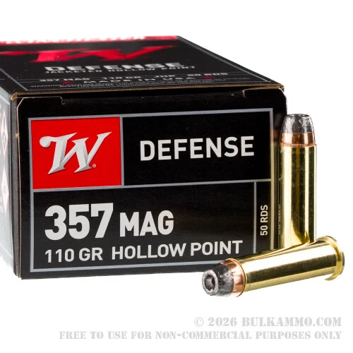 500 Rounds of .357 Mag Ammo by Winchester - 110gr JHP