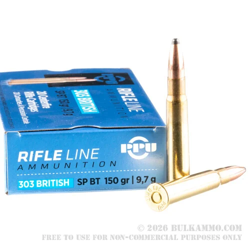 500Rounds of .303 British Ammo by Prvi Partizan - 150gr SP