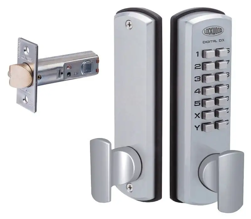 Lockwood 530 Digital Latch Lock Set Satin Chrome