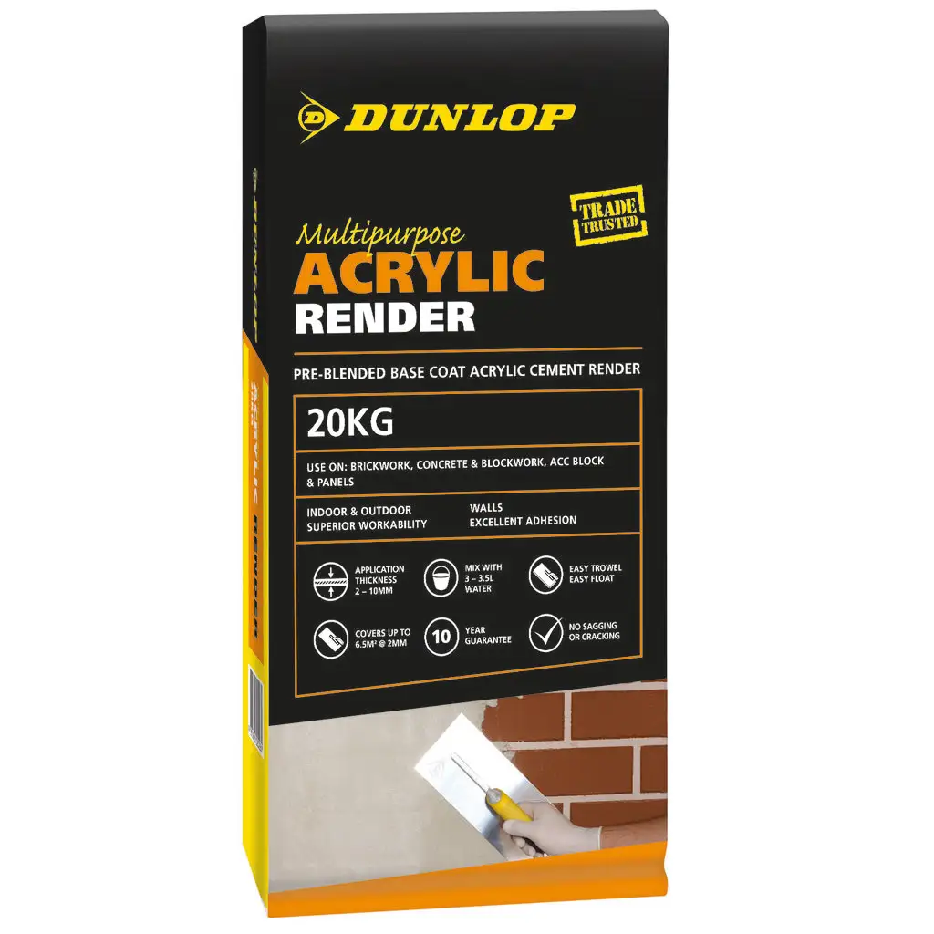 Dunlop Multipurpose Acrylic Render 20Kg