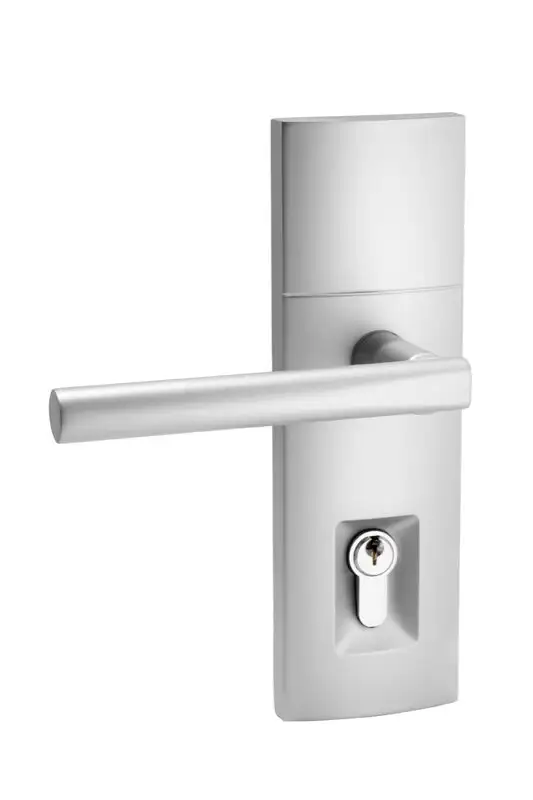 Gainsborough Trilock Align Entrance Leverset Double Cylinder in Satin Chrome
