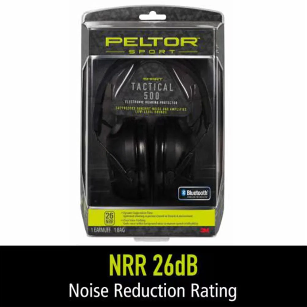 3M/Peltor, Sport Tactical, Earmuff, Black, NRR 26 Ear Protection