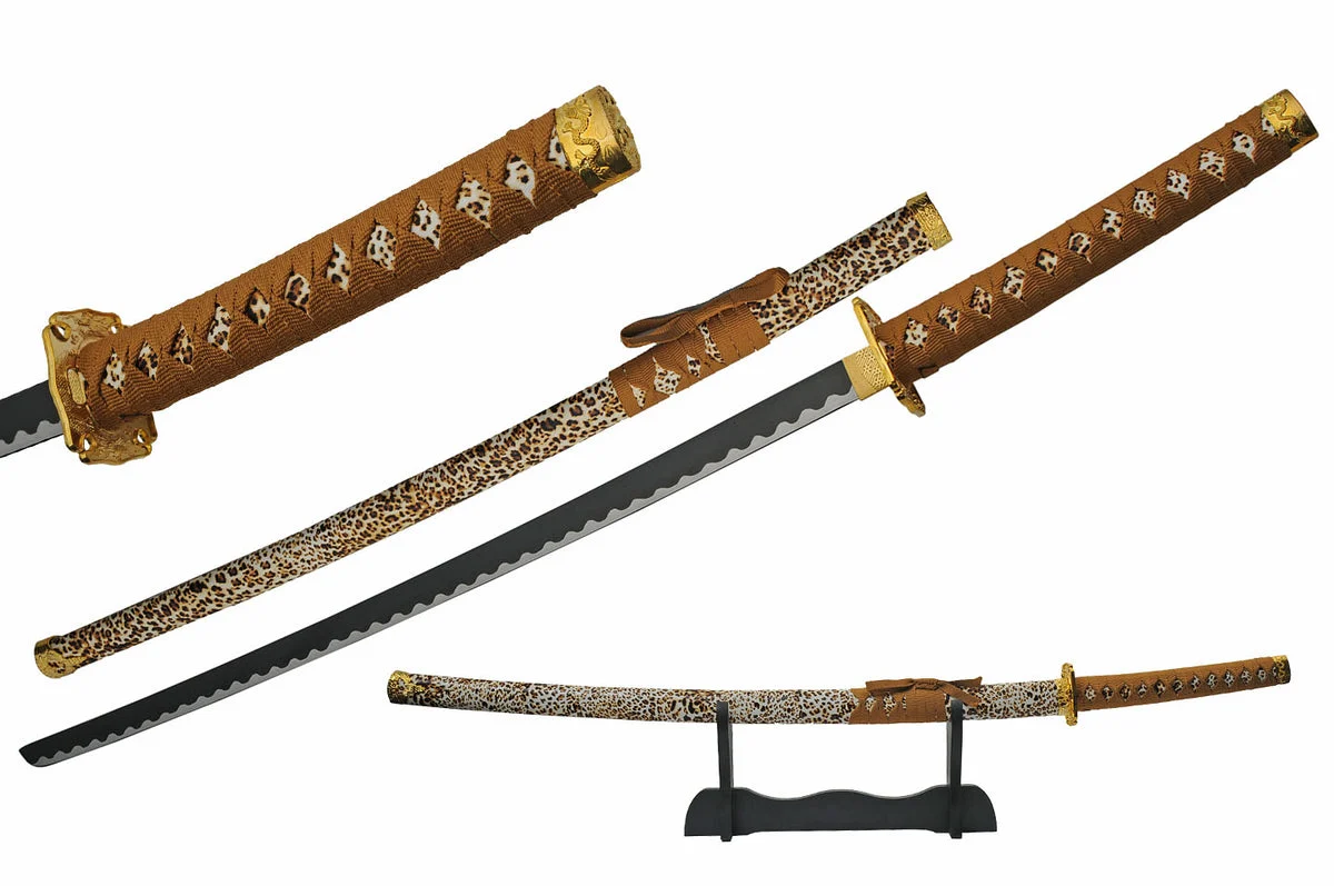 40″ Safari King Cheetah Skin Sword