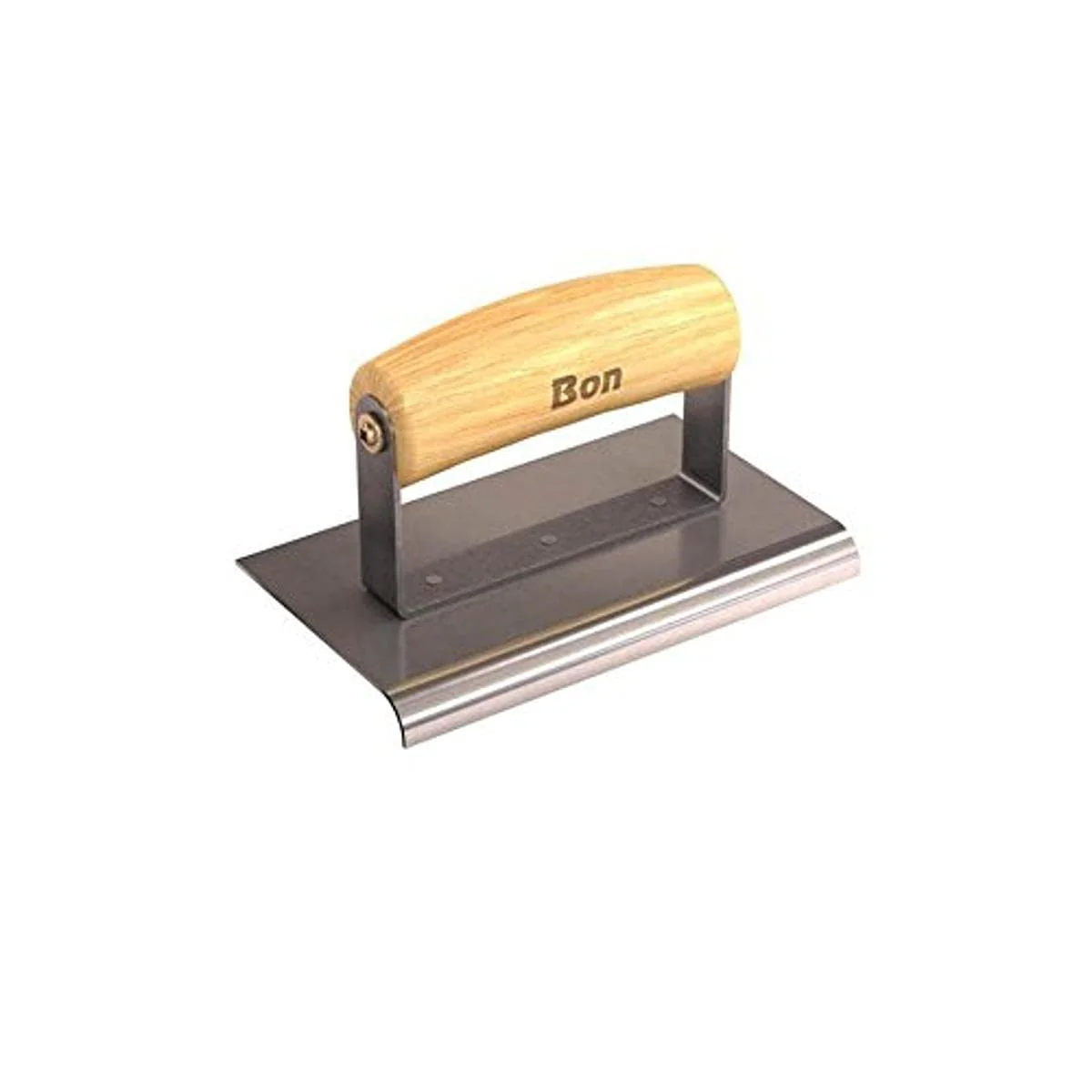 Bon 12-439 Edger – Stainless Steel 6-in. X 3 1/2-in. – 3/8-in. Radius X 1/2-in. Lip Wood Handle