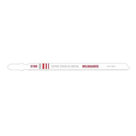 Milwaukee 5-1/4″ 24 TPI Bi-Metal 5 Pack T Shank Jig Saw Blade