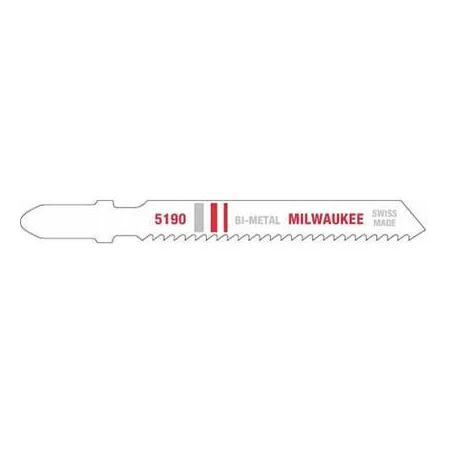 Milwaukee 3″ 14 TPI Bi-Metal 5 Pack T Shank Jig Saw Blade