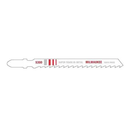 Milwaukee 4″ 6 TPI Bi-Metal 5 Pack T Shank Jig Saw Blade