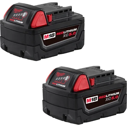 Milwaukee M18 5.0AH Battery 2PK