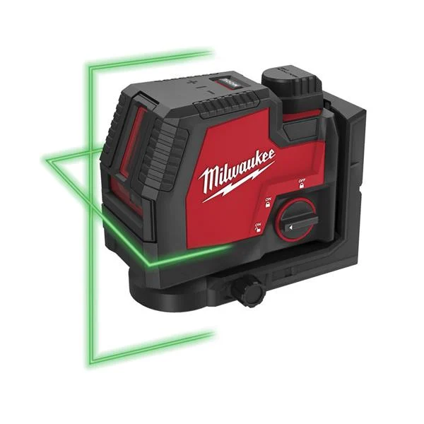 MilwaukeeGreen Cross Line Laser – 1x L4 B3 battery/USB cable/Kit-Box – L4 CLL-301C – 4933478243
