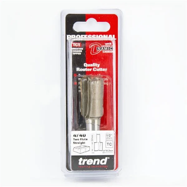 TrendTwo flute cutter 18.2mm diameter – 4/40X1/2TC