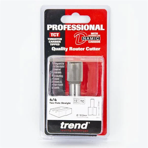 TrendTwo flute cutter 18.2mm diameter – 4/4X1/2TC