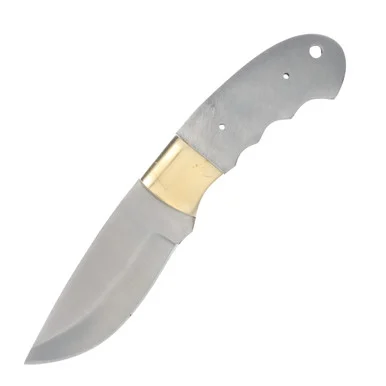 4in Drop Point Blade Blank With Finger Groove Handle BL145