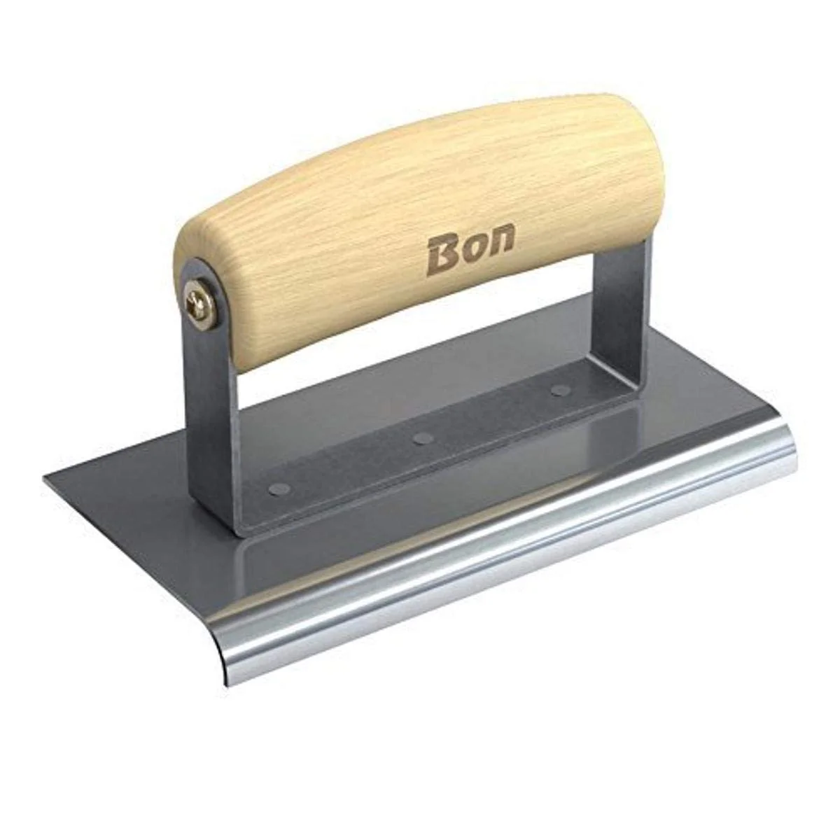 Bon 12-843 Edger – Stainless Steel 6-in. X 3-in. – 3/8-in. Radius X 1/2-in. Lip Wood Handle
