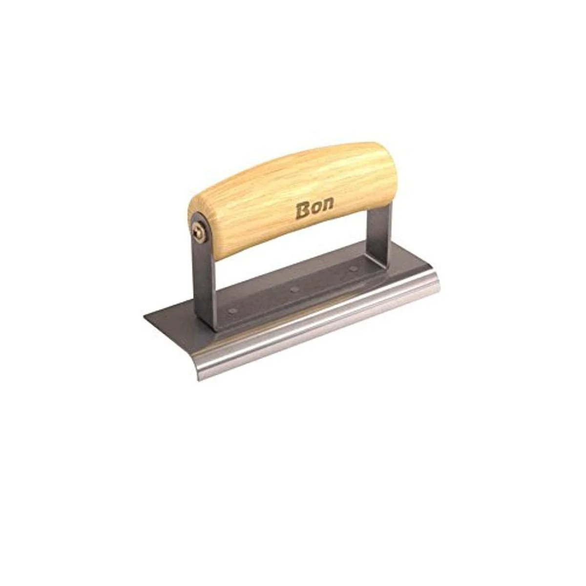 Bon 12-435 Edger – Stainless Steel 6-in. X 2-in. – 3/8-in. Radius X 1/2-in. Lip Wood Handle