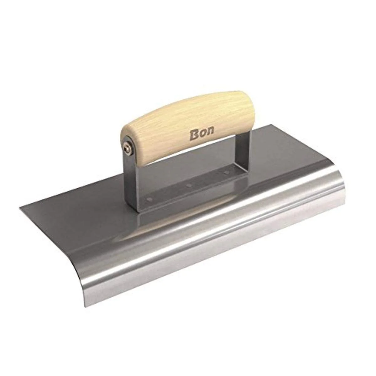 Bon 12-460 Edger – Stainless Steel 10-in. X 4-in. – 1-in. Radius X 1 1/4-in. Lip Wood Handle