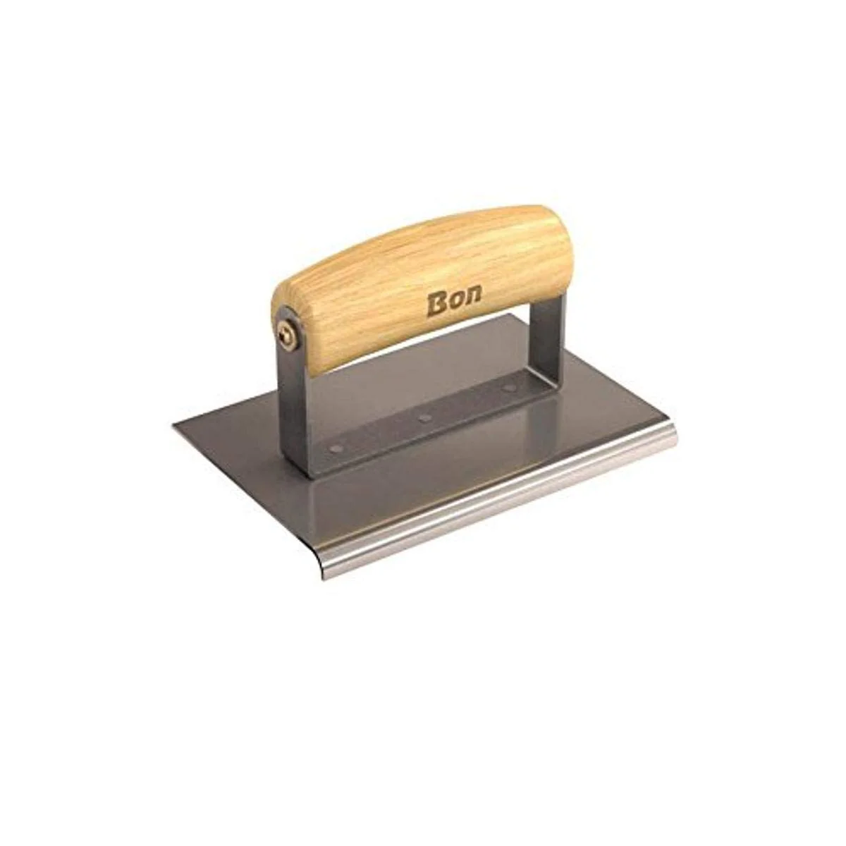 Bon 12-442 Edger – Stainless Steel 6-in. X 4-in. – 1/4-in. Radius X 3/8-in. Lip Wood Handle