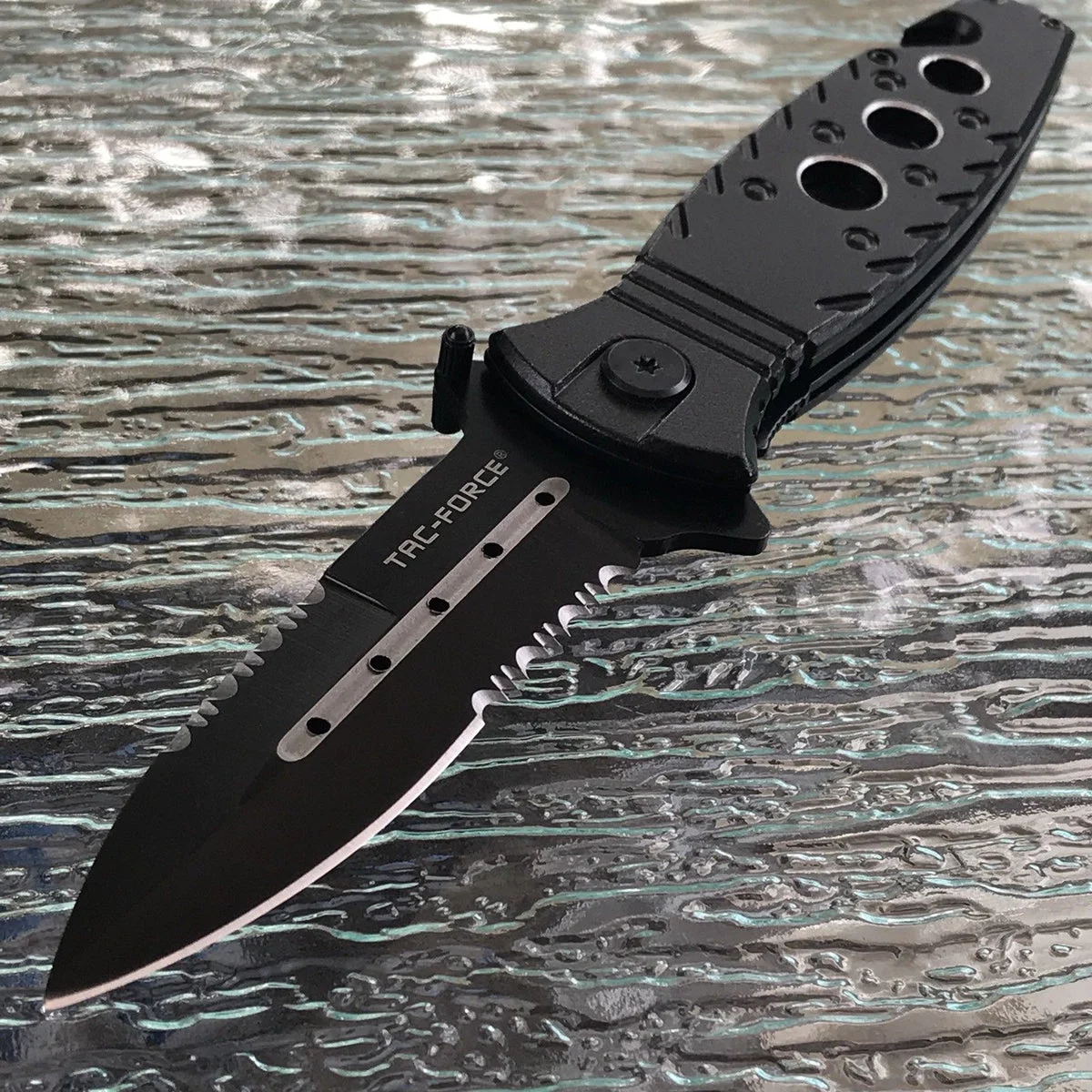 8.0″ Tac Force Spear Point Military Rescue Folding Tactical Knife