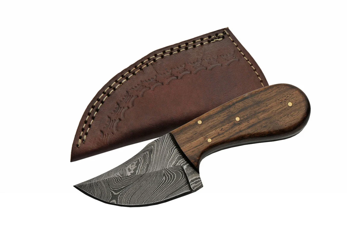 6″ Damascus Short Skinning Knife