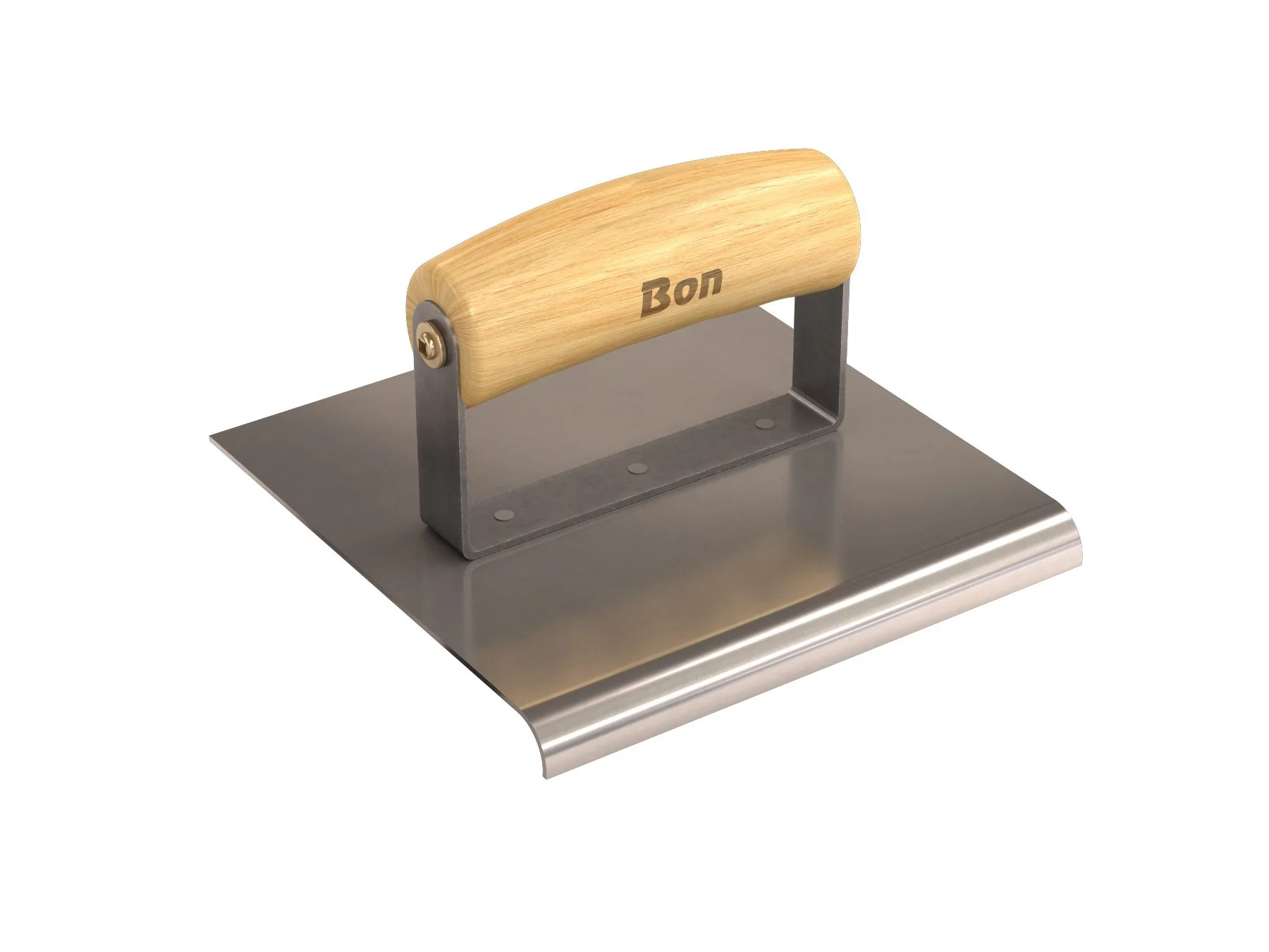 Bon 12-445 Edger – Stainless Steel 6-in. X 6-in. – 3/8-in. Radius X 1/2-in. Lip Wood Handle